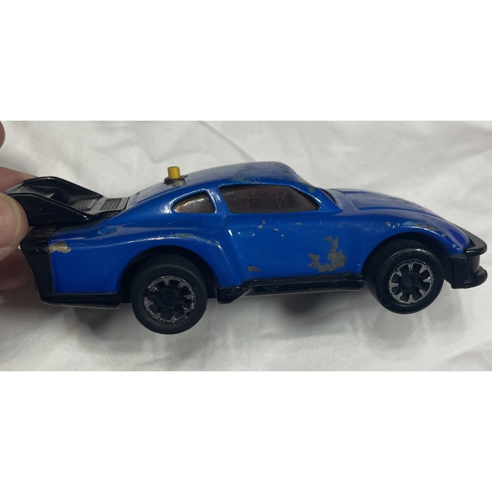 Vintage 1980's Porsche 935 Tonka pull back toy car Blue Die Cast Made in Japan